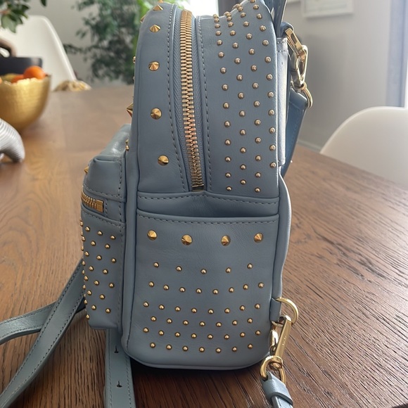 MCM mini backpack, light blue - Picture 3 of 8